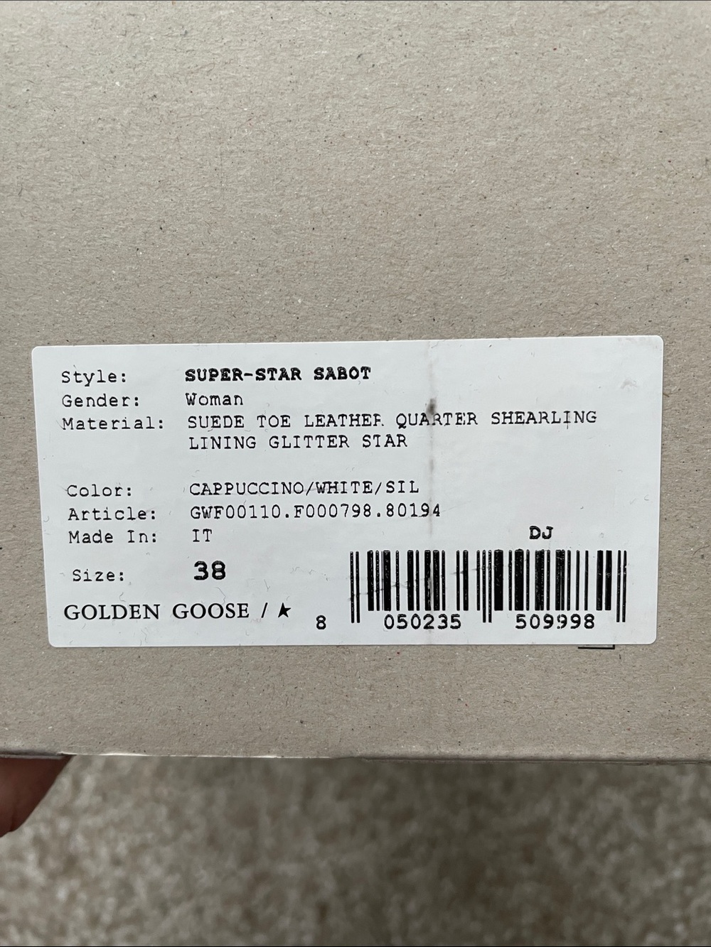 EUC Golden Goose Super Star Sabot Sneaker - Picture 14 of 14